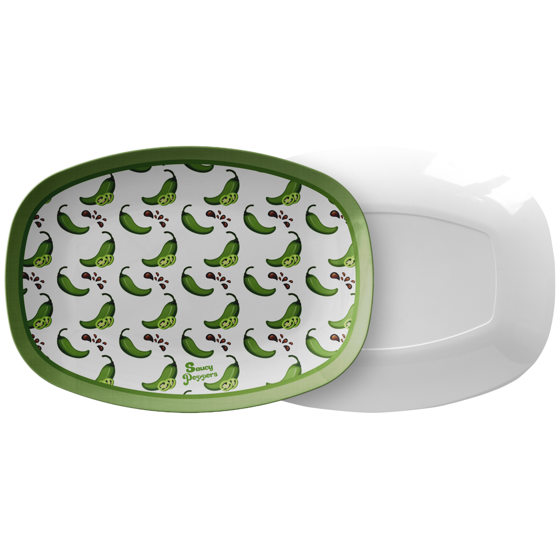 Saucy Peppers Jalapeño Pepper Serving Platter – Perfect Gift for Hot Sauce & Grill Lovers