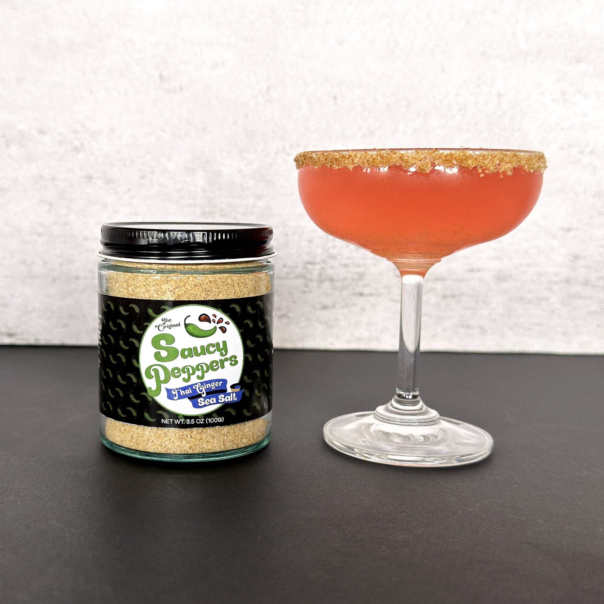 Thai Ginger Sea Salt - Ginger Infused Sea Salt by Saucy Peppers