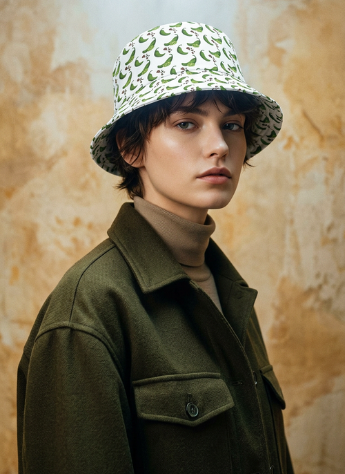 Saucy Peppers Spicy. Sassy. Saucy. Jalapeño Bucket Hat – All-Over Pepper Print